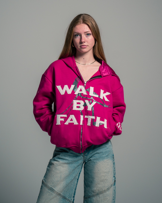 “Walk By Faith” Zipup (Pink)