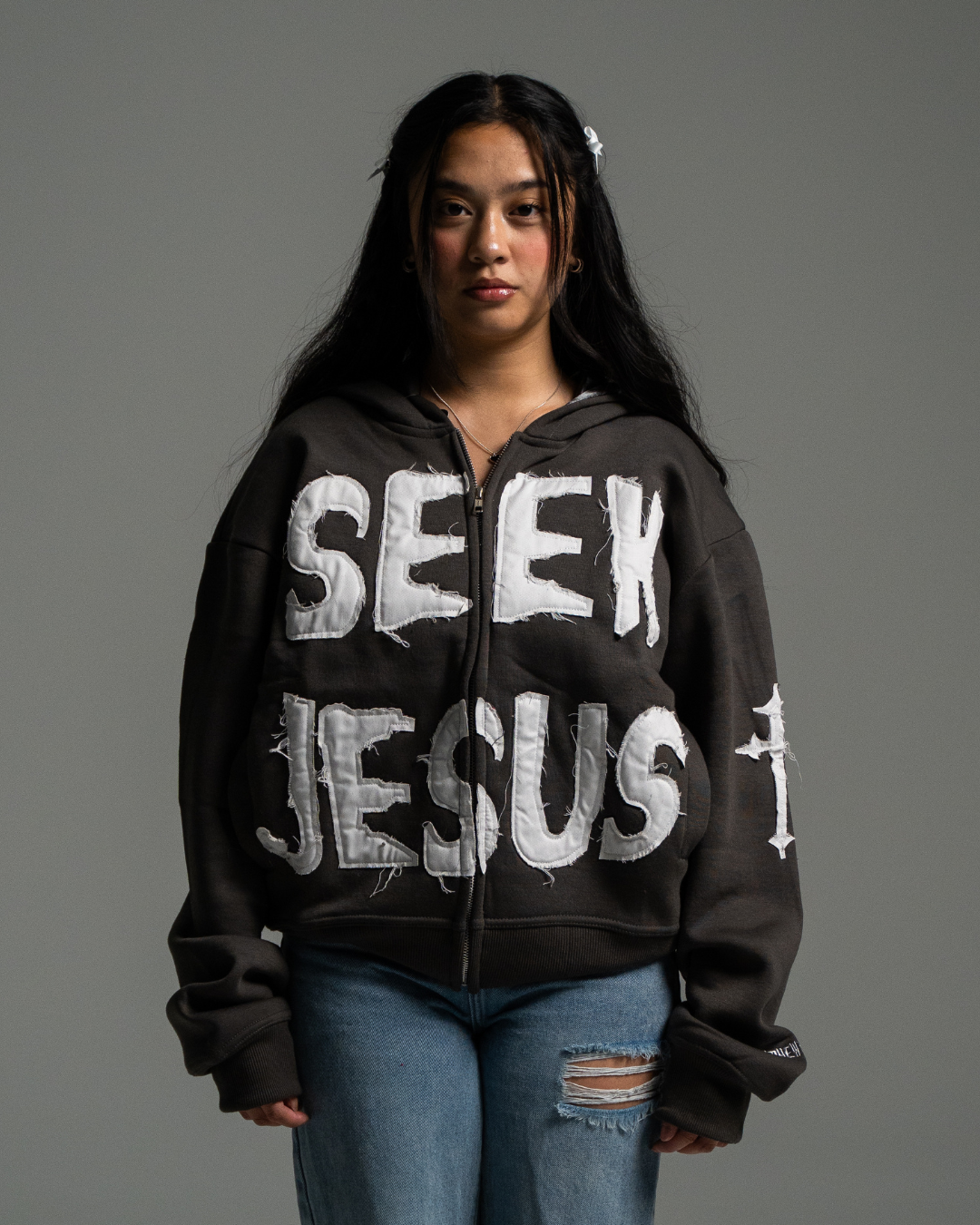 "SEEK JESUS" ZIPUP