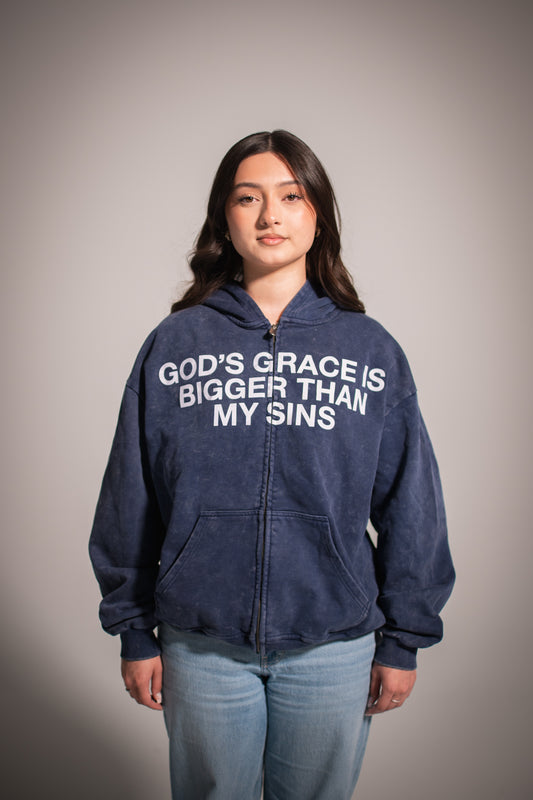 "God's Grace" Zipup (OCEAN)